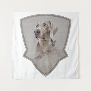 Weimaraner Poster Canvas Print Tapestes Wandteppich