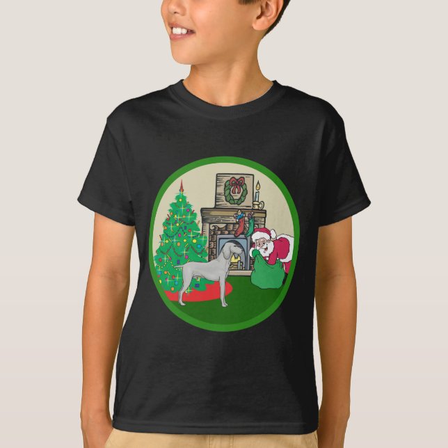 weimaraner Sankt T-Shirt (Vorderseite)