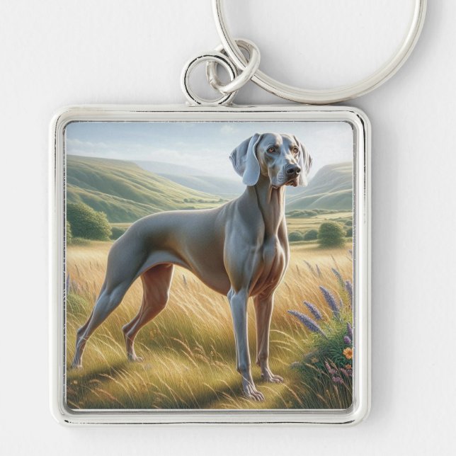 Weimaraner Schlüsselanhänger (Vorne)
