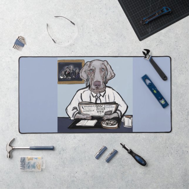 Weimaraner Schreibtischunterlage (Arbeitsplatz)