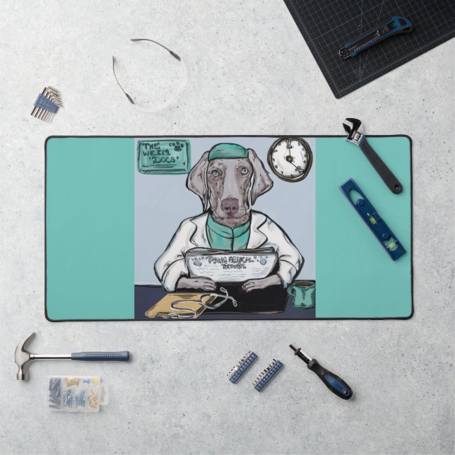 Weimaraner Schreibtischunterlage (Arbeitsplatz)