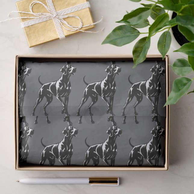 Weimaraner  seidenpapier (Geschenk)