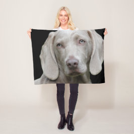 Weimaraner Silver Gray Fleecedecke