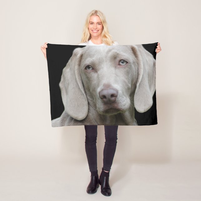 Weimaraner Silver Gray Fleecedecke (Beispiel)