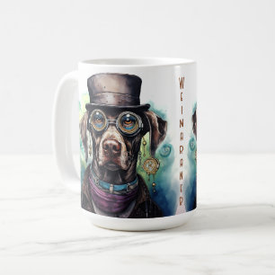 Weimaraner-Steampunk-Hund Kaffeetasse