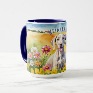 Weimaraner Sunrise Combo Mug