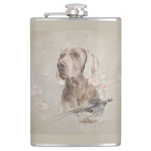 Weimaraner Tapisserie Poster Akryllische Drucktast Flachmann