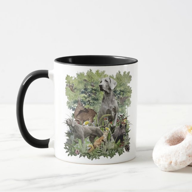 Weimaraner Tasse (Mit Donut)