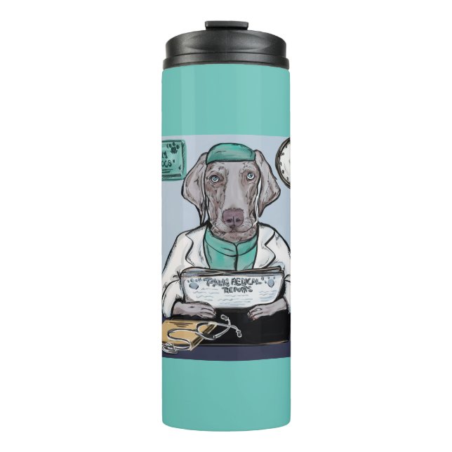 Weimaraner Thermosbecher (Vorderseite)