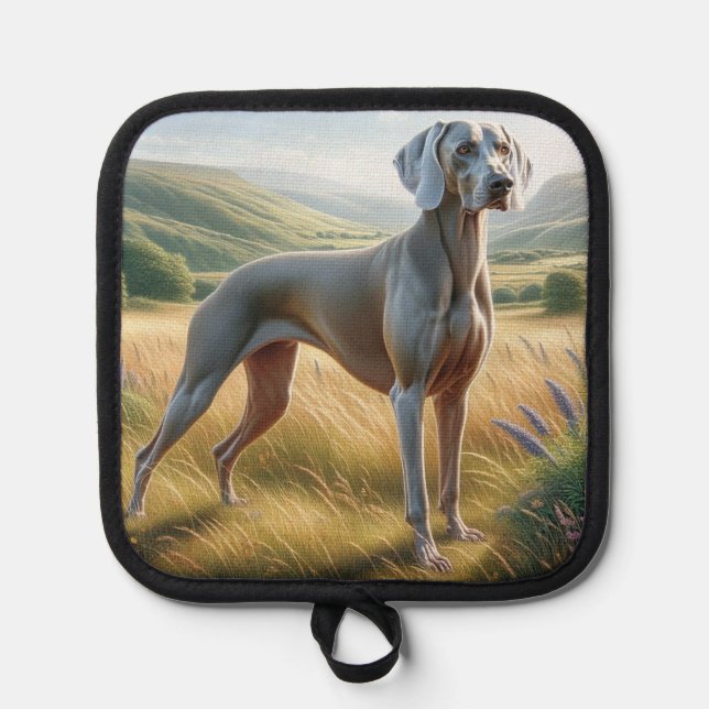 Weimaraner Topflappen (Vorderseite)
