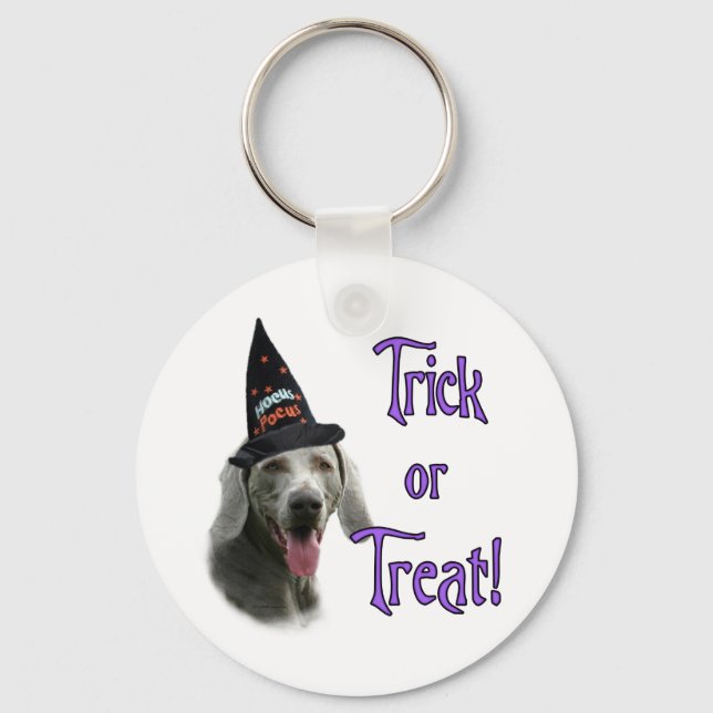 Weimaraner Trick Schlüsselanhänger (Vorderseite)