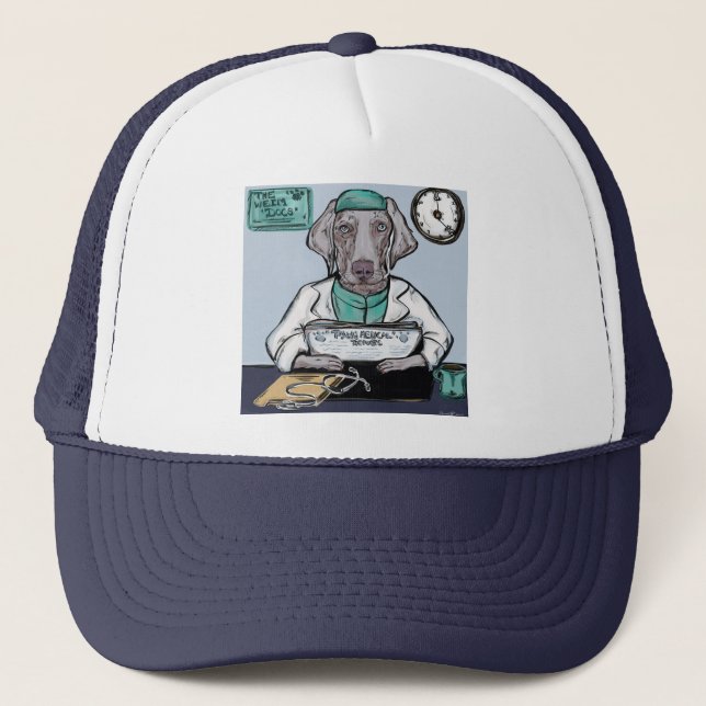 Weimaraner Truckerkappe (Vorderseite)