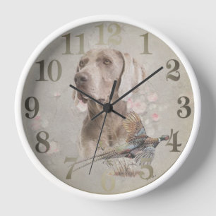 Weimaraner Uhr
