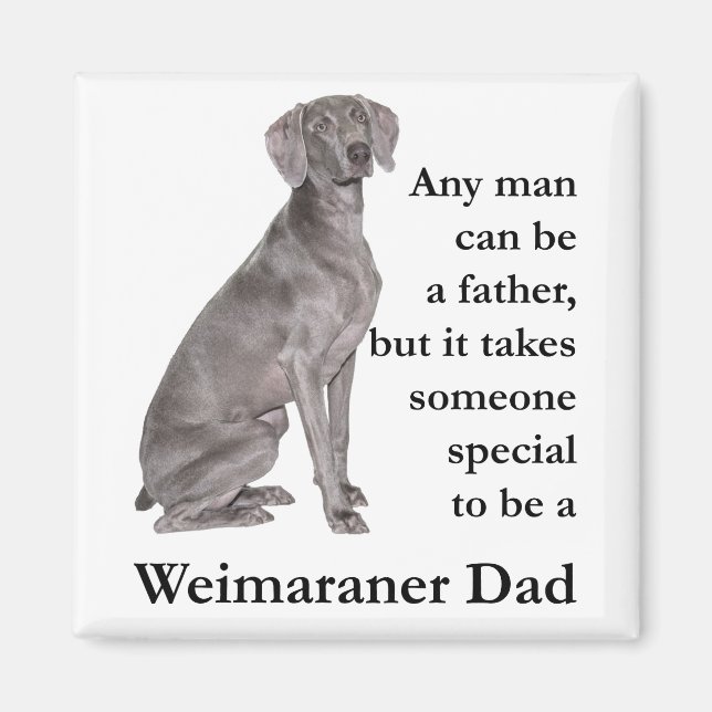 Weimaraner Vater Magnet (Vorne)