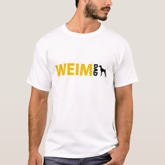 Weimaraner Vater T-Shirt (Vorderseite)