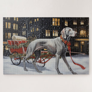 Weimaraner Weihnachtsfeiertage