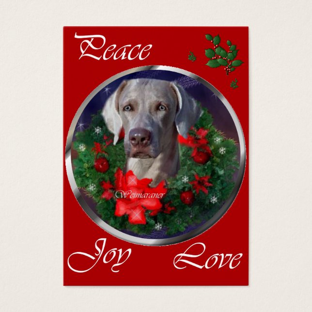 Weimaraner Weihnachtsgeschenke (Vorderseite)