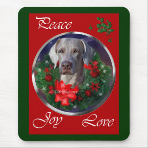 Weimaraner Weihnachtsgeschenke Mousepad