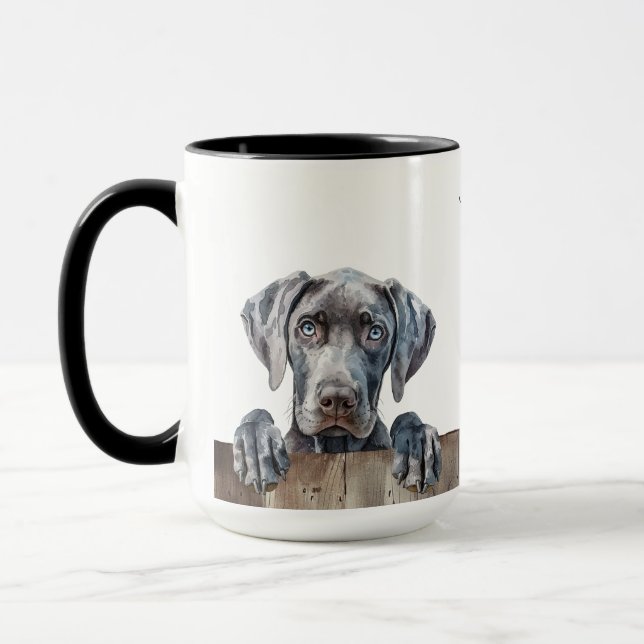 Weimarer Hund Tasse (Links)