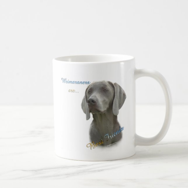Weimeraner Best Friend 2 Kaffeetasse (Rechts)