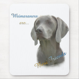Weimeraner bester Freund 2 Mousepad