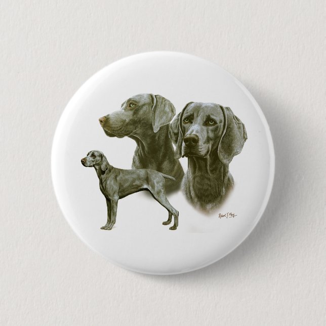Weimeraner Button (Vorderseite)
