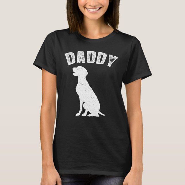 Weimeraner Labrador Daddy Matching Family T T-Shirt (Vorderseite)