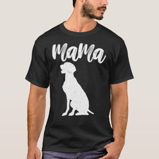 Weimeraner Labrador Mama für Mutter T-Shirt (Vorderseite)