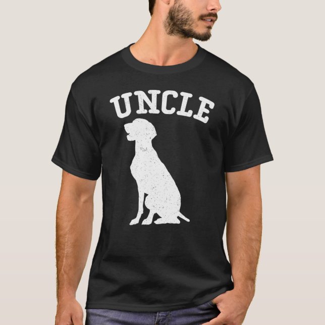Weimeraner - Labrador Onkel - für Onkel T-Shirt (Vorderseite)