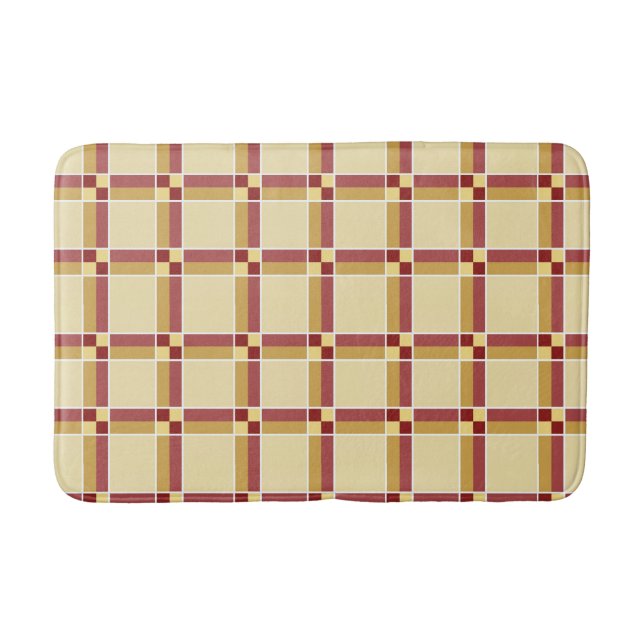 Wein4 und Creme Bath Mat Badematte (Vorderseite)