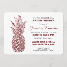 Wein Ananas Bridal Dusche Einladung