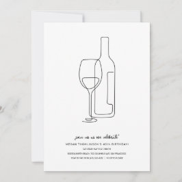 Wein Bar Geburtstag Einladung