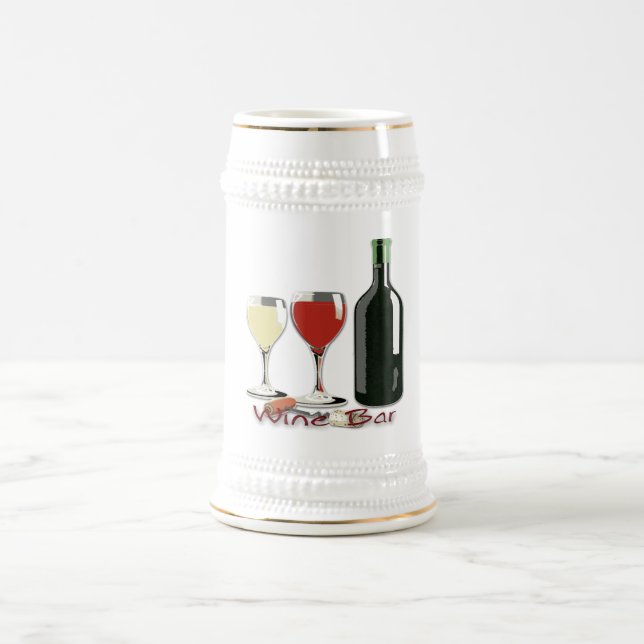 Wein-Bar - Wein Stein Bierglas (Mittel)