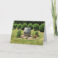 Wein Barrel Garden Deco, Chateau Morrisette, VA