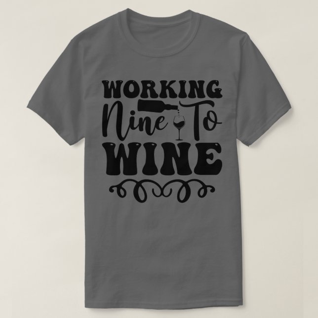Wein bearbeiten T-Shirt (Design vorne)
