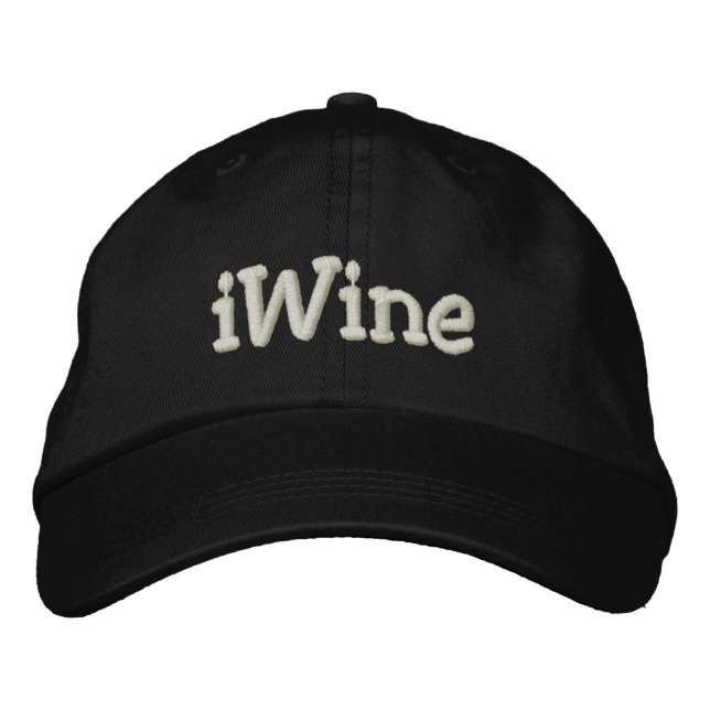 Wein Bestickte Kappe (Vorderseite)