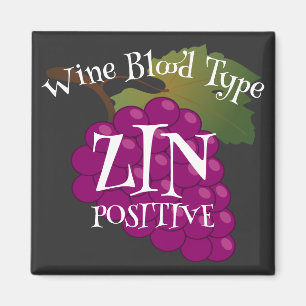 Wein Blutgruppe Zin positiv o ab b negativ Magnet
