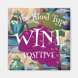 Wein Blutgruppe Zinfandel Positiv o ab b hg Magnet