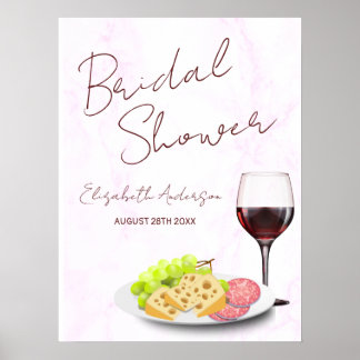 Wein- & Charcuterie-Junggesellinnenabschied Poster