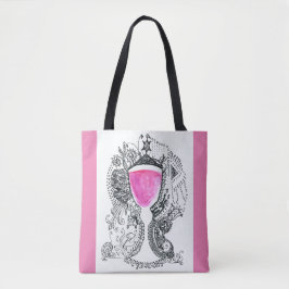 Wein-Cup Pen & Tinte auf Wasserfarbe Tasche