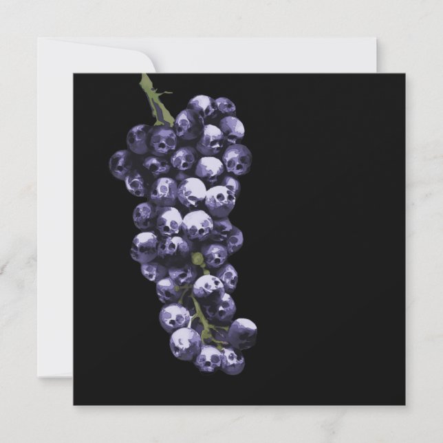 Wein des Todes Einladung (Vorderseite)