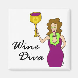 Wein Diva (kein Sprichwort) Magnet