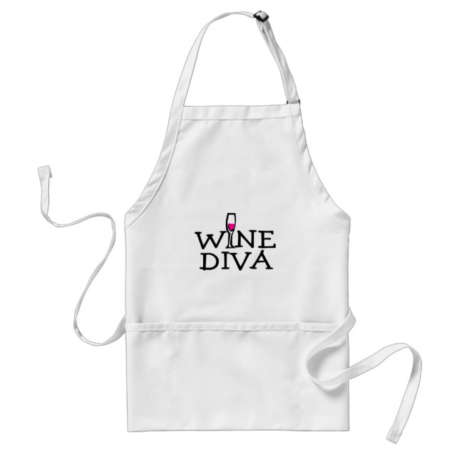 Wein-Diva Schürze (Vorne)