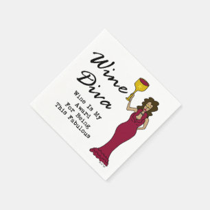 Wein-Diva "Wein ist mein Preis für Sein fabelhaft Serviette