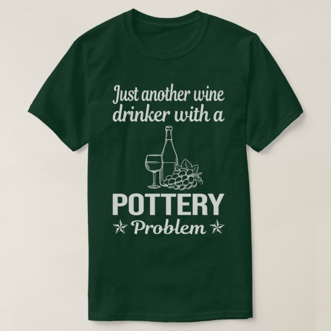 Wein Drinker Potterie T-Shirt (Design vorne)