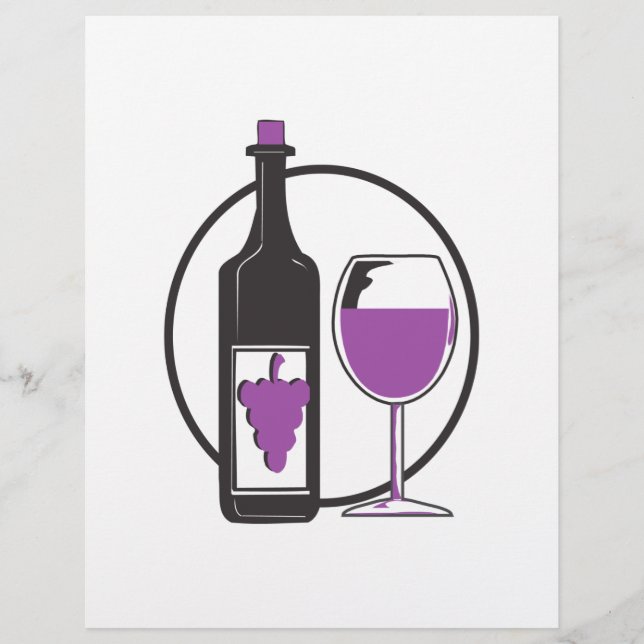 Wein Ein wenig/rot Flyer (Vorne)