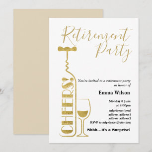 Wein, Einberufung in den Ruhestand Einladung