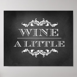 Wein eine kleine Hochzeit oder Party Schild 8x10
