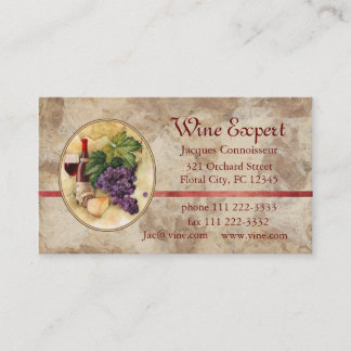 Wein-Experte Visitenkarte