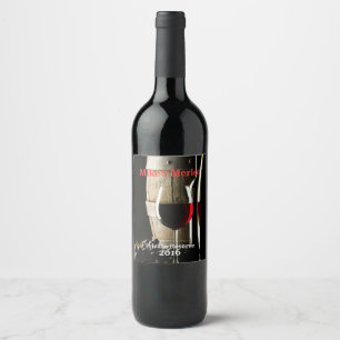 Wein-Fass und Glas-Wein-Aufkleber Weinetikett